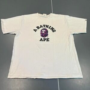 A bathing ape COLOR CAMO COLLEGE TEE MENS Size fits XL